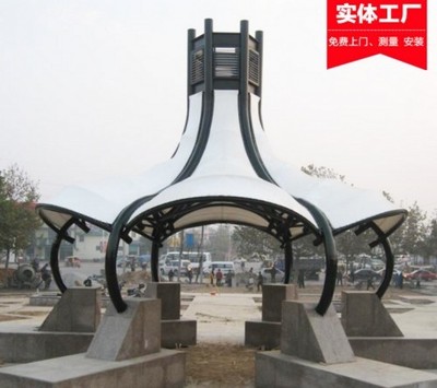 膜結(jié)構(gòu)景觀棚 沙灘廣場(chǎng)公園的標(biāo)志性設(shè)計(jì)與施工